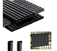 GZRXIOUS 35PCS Clips de Fixation PVC pour Brise-Vue Clôture Double Fil, Rails Clipsables Fixation Stable, Durable et Résistante Aux Intempéries, Accessoires Occultants pour Jardin, Balcon et Terrasse