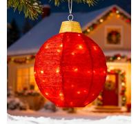 GZWY Éclairage de Noël - Boule LED à suspendre - 45 cm - Décoration extérieure - Décoration de Noël - Pour l'intérieur et l'extérieur (B)