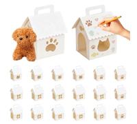 GZYYANG Lot de 20 maisons en carton vides pliables pour chien | DIY-Geschenkbox mit Hunde- und Katzenmotiven, Adopt A Puppy Party pour Fête de Chiot, Cadeaux et Surprise de Party