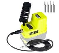 GZYZ Kit de fer à souder sans fil compatible avec batterie Ryobi 18 V ONE+ | Fer à souder portable avec USB et type C, plage de température réglable de 180 ℃ à 480 ℃ pour travaux de bricolage