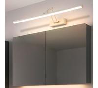 GZZBMY Lampe Murale Rotative 180° Luminaire Murale LED Moderne Salle de Bain Éclairage Murale IP44 Miroir Frontal Applique Murale Vanité Lampe de Lecture pour Hôtel Chevet (Blanc Lumière Chaude,60CM)