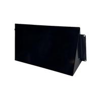 H&C VENT Cache Aération Murale Façade Métal Anthracite 250 x 120mm │ Grille Aération Vide Sanitaire Bouche VMC Hygroréglable │ Grille de Ventilation Extérieure │ Grille d’aération intérieure Protégée