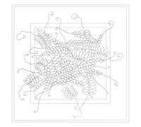 H DUPONT DUPCARVP002C - Un Carré de Soie à peindre - Tissu 100% soie - 90x90cm - Glycine
