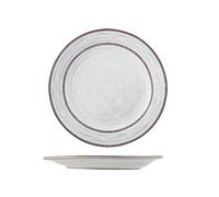 H&H 6 Assiettes Plates Sintra En Terre Cuite Émaillée 28 Cm