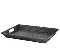 H&H 7068012 Plateau polyrotin, Marron, Plastique