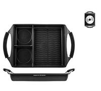 H & H 738753 Alessandro Borghese Essential Poêle grill anti-adhésive, 30 x 25 cm, induction, aluminium