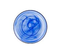 H&H Alabastro Lot de 6 assiettes creuses 21x21x4 cm bleu cobalt