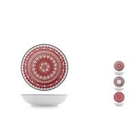 H&H Bruno Barbieri, Collection Nomad Lot de 12 bols, diamètre 10 cm, motifs ethniques et géométriques, mix&match, parfaits pour les aliments, les entrées, les tapas, les lave-vaisselle