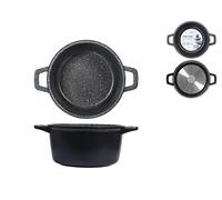 H&H Casserole antiadhésive en Pierre de 20 cm de Haut