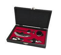 H&H Coffret Sommelier En Bois Noir 6 Pièces