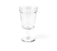 H&H -Collier Lot de 6 verres à pied en verre transparent 27 cl