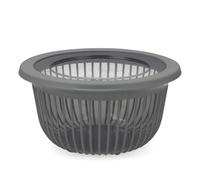 H&H Contenitore Tondo In Polipropilene Antracite Cc 3000