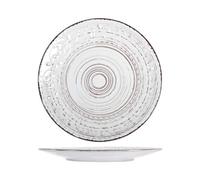 H&h courtyard set 6 piatti piani bianchi cm 27,5