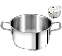 H&H Elodie Faitout avec Fond Induction, Acier INOX, 28 cm