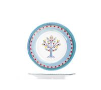 H&H Ensemble De 6 Assiettes À Fruits Gipsy En Mélamine Décorée 22 Cm