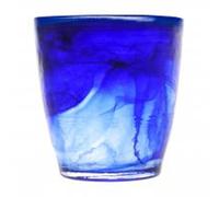 H&H, ensemble de 6 verres en verre bleu, modèle Alabastro, référence CL23