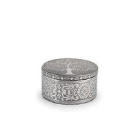 H&H Giaya Boîte en bois et aluminium ronde, 9,5 cm