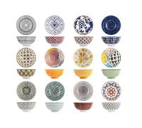 H&h Lot de 12 bols ronds mix& match assortis 12 cm