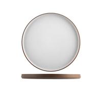 H&H Lot de 4 assiettes ares en porcelaine 27 cm