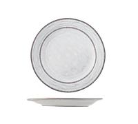H&H Lot de 6 assiettes plates en terre cuite 28 cm