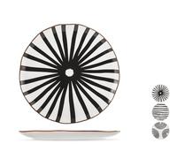 H&H Lot de 6 assiettes plates Havane 26 cm