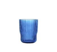 H&H Lot de 6 verres lyric en verre bleu cl 28