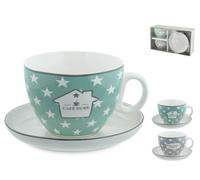 H&h Paquet De 2 Tasses Jumbo En Porcelaine Nouvelle Brasserie