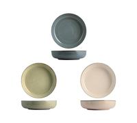 H&h Pearl Lot de 4 assiettes creuses en porcelaine assorties 19 cm
