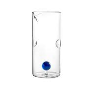 H&H Pichet en Verre borosilicaté, sphère Bleue en Verre à l'intérieur, 1,4 l