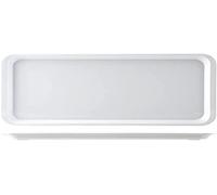 H&H Plateau avec Bord en Mélamine 40 x 20 x 2 cm 8731740 Blanc