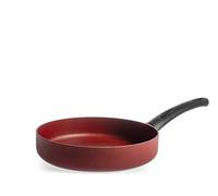 H&H Poêle Antiadhésive Absolute Red 28 cm - Aluminium avec Revêtement Pfluon - Compatible Tous Feux, y compris Induction - Élégante et Durable