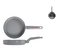 H&H Poêle Antiadhésive, Modèle Division 22 Cm, Noir