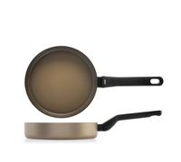 H&H Poêle Balance Champagne Antiadhésive 22 cm Aluminium