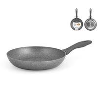 H&H Stone Poêle à induction anti-adhésive, pierre, gris, 22 cm Gris G