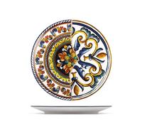 Ensemble De 6 Assiettes Plates Modèle Positano En Grès De 26 Cm