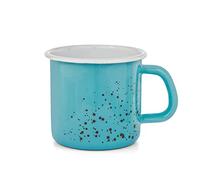 H & H Reactive pignatto en fer-blanc, émaillé, bleu clair, 8 cm