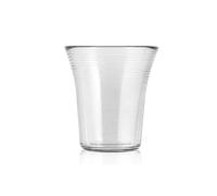 H&H Set 6 Bicchieri tavola Circle in vetro trasparente cl 27