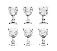 H&H set 6 calici blow in vetro trasparente cl 30