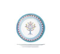 H&H Set 6 Piatti Frutta Gipsy In Melamina Decorata Cm 22