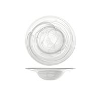 Lot 6 Assiettes Creuses H&H Pasta Alabastro Verre Diamètre 23,5 Cm