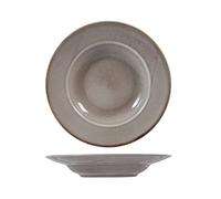 H&h set 6 piatti pasta reactive grigio cm 24