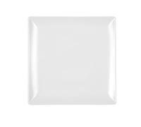 H&H set 6 piatti piani boston osaka in stoneware bianco cm 24x24