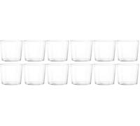 H&H, Set de 6 Verres Starck en Verre Ultra-Fin Transparent - 270 ml, Design Moderne et Élégant, Compatible Lave-Vaisselle (Lot de 2)