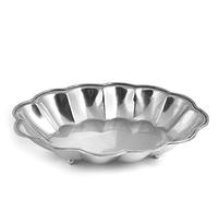 H&H Sheffield Plateau Oval, 28x21 cm, Laiton, Argent