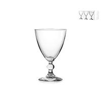 H&H Splendor Set Vap à Vin, Verre, Transparent, 17 cl, 6 Pièces