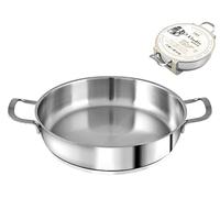 H&H Tegame 2 Manici Elodie In Acciaio Inox Lt 1,5
