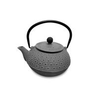 H&H Théière En Fonte Émaillée Anthracite Lt. 0,8