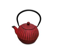 H&H Théière En Fonte Émaillée Rouge Lt. 0,8
