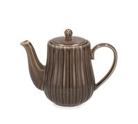 H&H Théière Lotus En Grès Marron 740 Ml