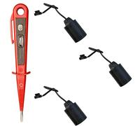 H + H Werkzeug Lot de 3 douilles E27 + 1 testeur de tension/testeur de phase 45300 VDE (Douille de lampe de rénovation Douille de chantier)